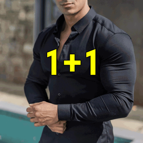 [1+1] 누보 머슬핏 긴팔 셔츠 (5컬러)